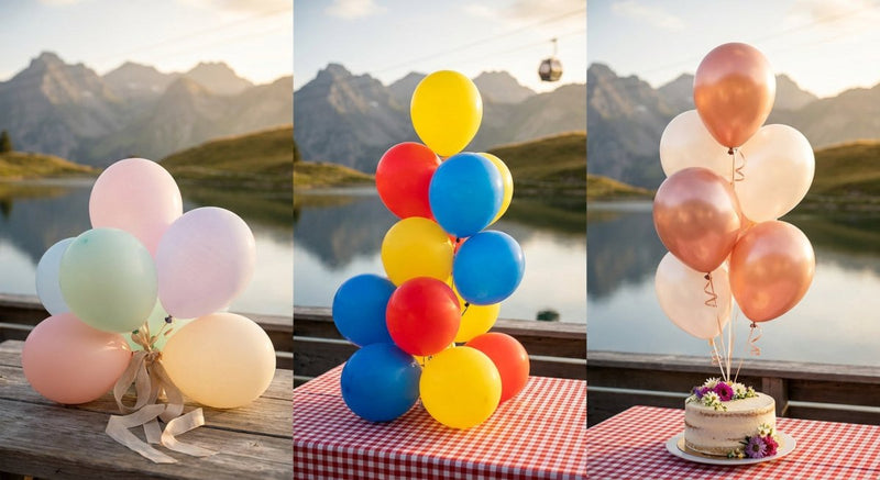 Geburtstagsballons Schweiz: Welche Sets passen wirklich? - Ballonking.ch