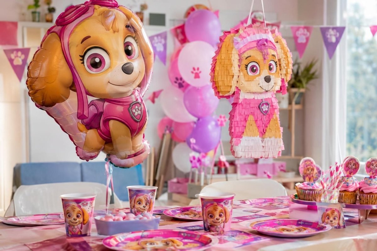 Deko Paw Patrol Geburtstag: Skye-Ballon & Geschirr – Ballonking.ch