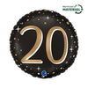 20 Geburtstag Ballon (mit Helium gefüllt)