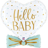 XL Hello Baby "Boy" Ballon (mit Helium gefüllt)