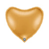 XXL Riesen Herz gold Ballon (mit Helium gefüllt)