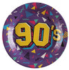 90' - Assiettes en carton néon pour fêtes