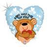 Ballon XL Get Well Soon Flower (rempli d'hélium) 