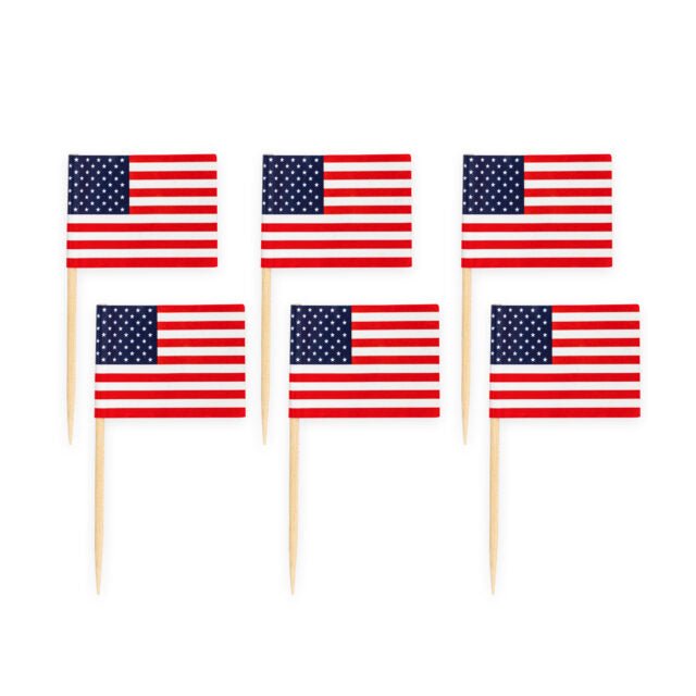 Amerika - USA Mini Fahnen Sticks - Flaggen Sticks