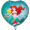 Ariel the Little Mermaid Heart Balloon (filled with helium) 