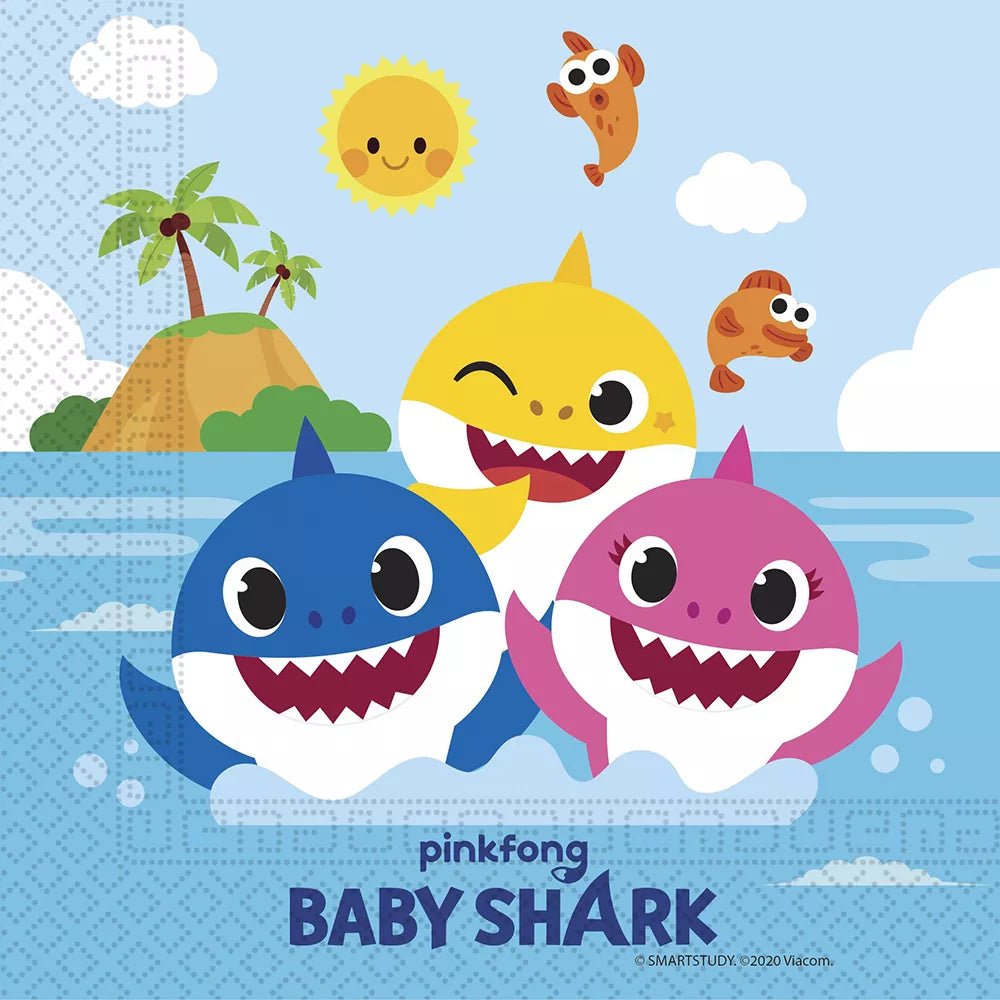 Baby Shark Papier Servietten - Servietten