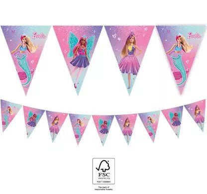 Barbie Banner Girlande - Girlanden Banner