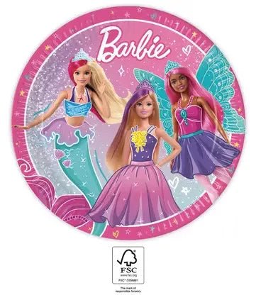 Barbie Papier Teller - Teller