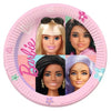 Assiettes en carton Barbie 