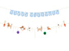 Happy Birthday banner garland color mix 