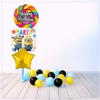 Bouquet zu Minions Dave Happy Birthday Ballon Bouquet (mit Helium gefüllt)