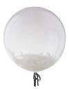 Bubble Ballon mit Federn gefüllt