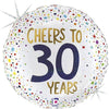 Cheers to 30 Years Ballon (mit Helium gefüllt)