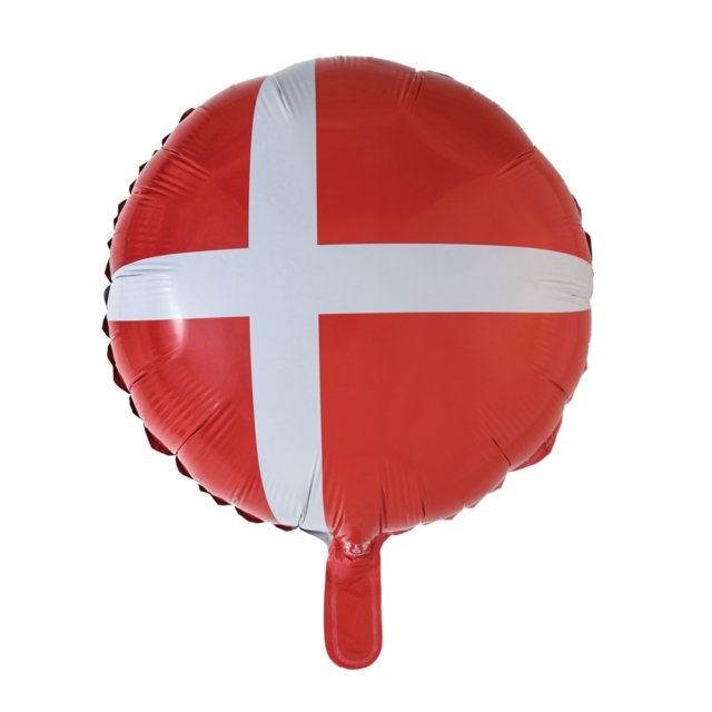Dänemark Fahne Ballon (mit Helium gefüllt) - Rund Ballon helium