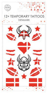 Tatouages ​​​​temporaires de fans du Danemark
