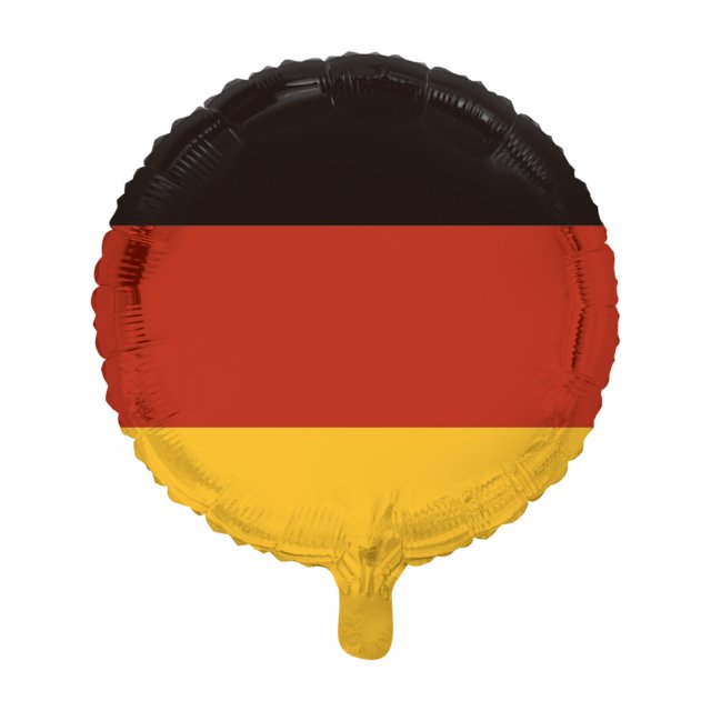 Deutschland Fahne Ballon (mit Helium gefüllt) - Rund Ballon helium