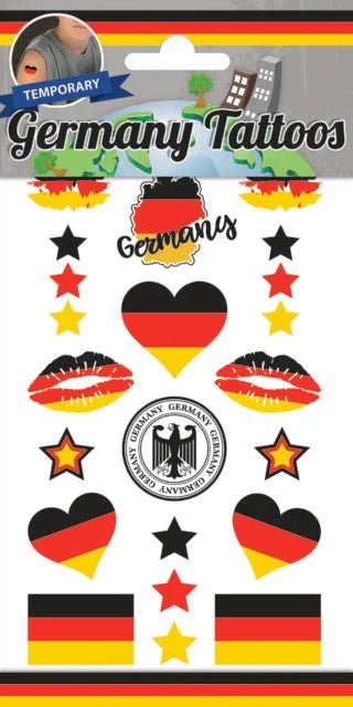 Deutschland Fan Tattoos temporär - Temporäre Tattoos