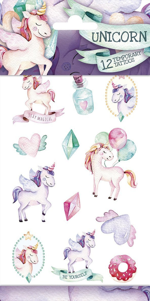 Einhorn Unicorn Tattoos temporär - Temporäre Tattoos