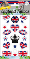 Tatouages ​​temporaires de supporters anglais
