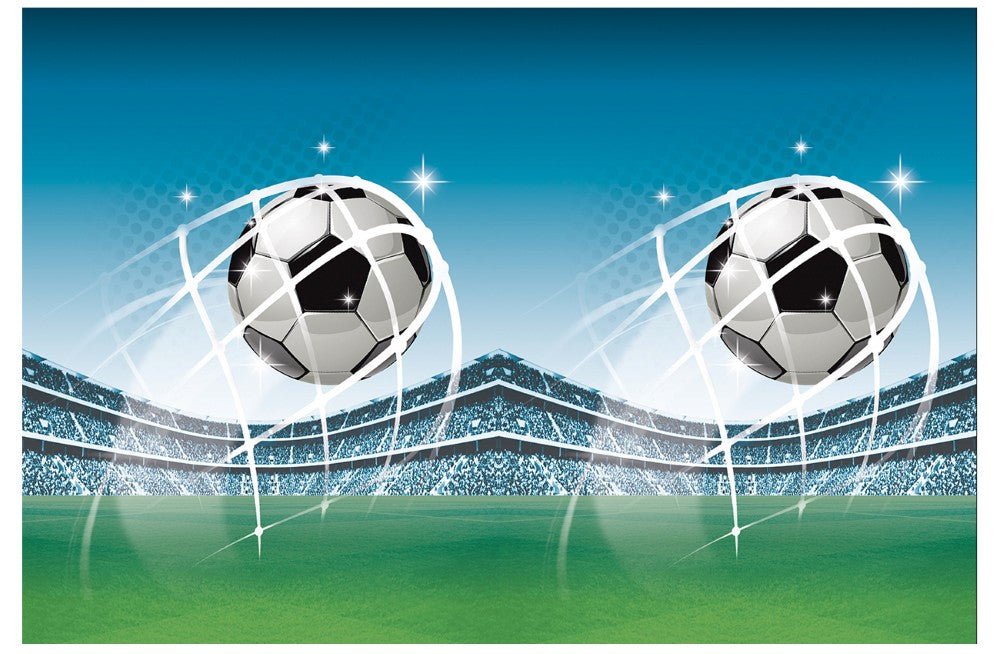 Fussball Tischdecke (Plastik) - Tischtuch