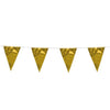 Gold metallic pennant chain - garland