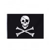 Grosse Fahne aus Stoff Piraten Totenkopf
