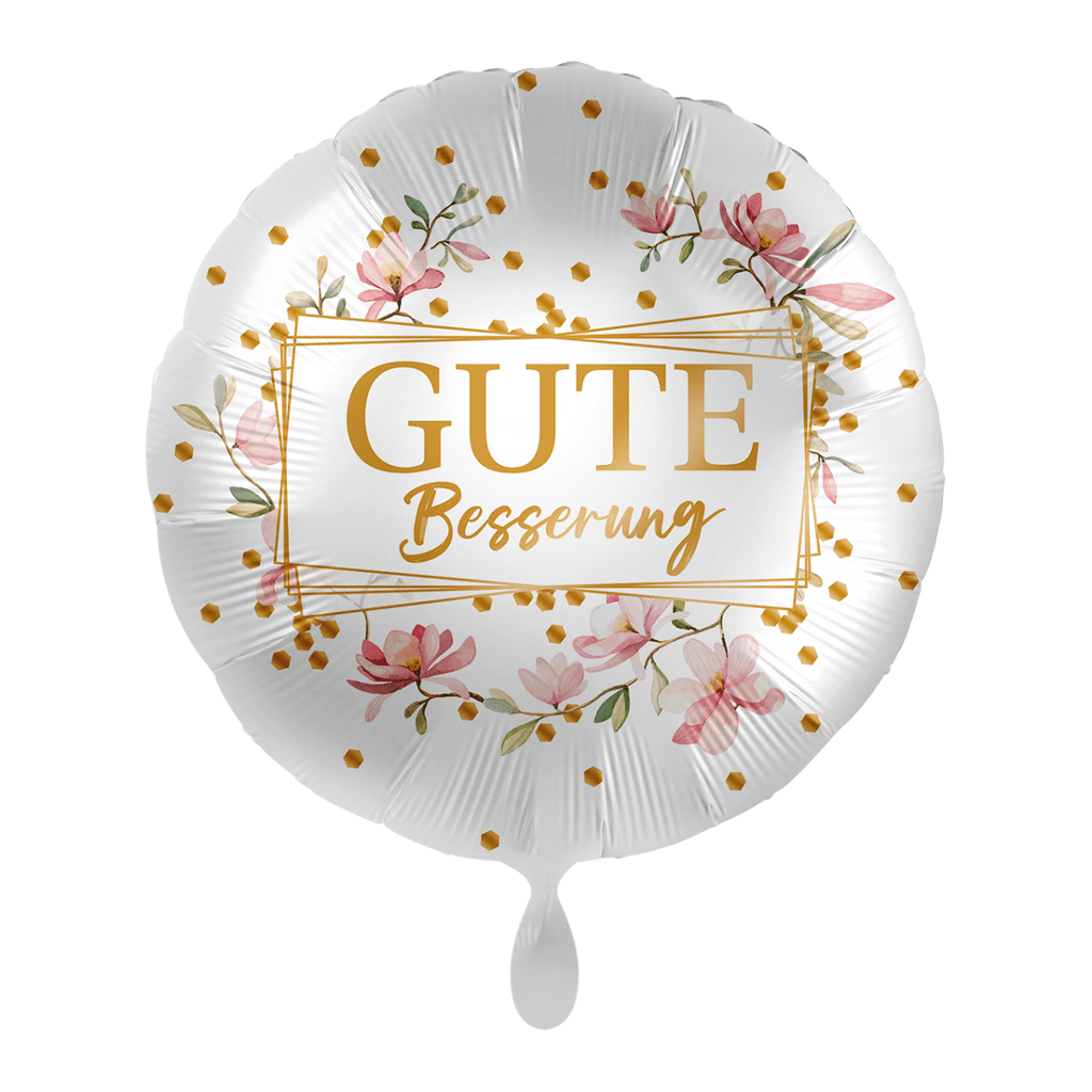 Gute Besserung Ballon (mit Helium gefüllt) - Herz Ballon helium