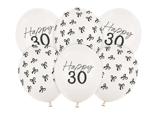 🎈Happy 30 Schere Ballon 🎈 - Latex bedruckt