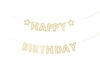 Happy Birthday banner garland color mix 