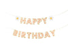 Happy Birthday Banner Girlande mit Sonnenblume