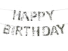 Happy Birthday banner garland color mix 