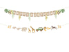 Happy Birthday banner garland color mix 