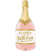 Champagne glass Happy Birthday balloon (filled with helium) 
