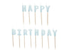 Happy Birthday Geburtstagskerzen blau