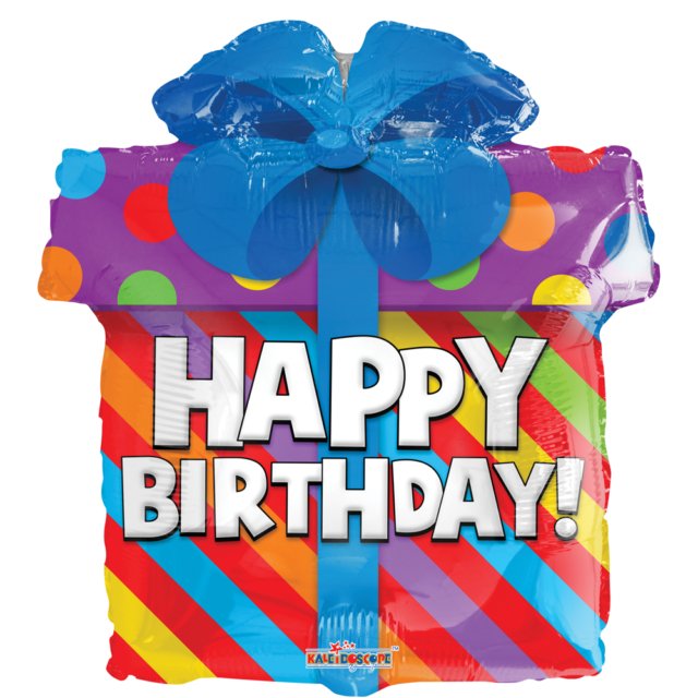 Happy Birthday Geschenk Ballon (mit Helium gefüllt) - Happy Birthday Helium rund