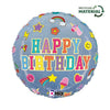 Ballon joyeux anniversaire (rempli d'hélium) 