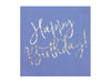 Happy Birthday Servietten Navy Blau