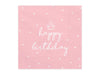 Happy Birthday Rose Gold Napkins 