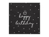 Serviettes Joyeux Anniversaire Or Rose 