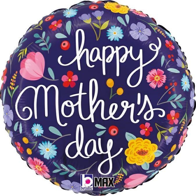 Happy Mothers Day rund Ballon (mit Helium gefüllt) (Kopie) - Supershape helium