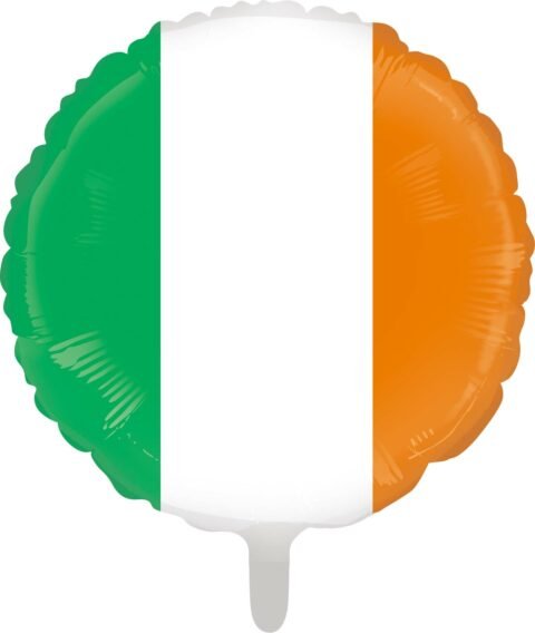 Irland Fahne Ballon (mit Helium gefüllt) - Rund Ballon helium