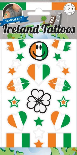 Irland Fan Tattoos temporär - Temporäre Tattoos