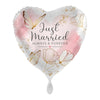Just Married Always & Forever Ballon (mit Helium gefüllt)