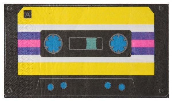 Kassette 90's - Party Papier Servietten - Servietten