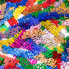Coeurs de confettis artificiels rose 