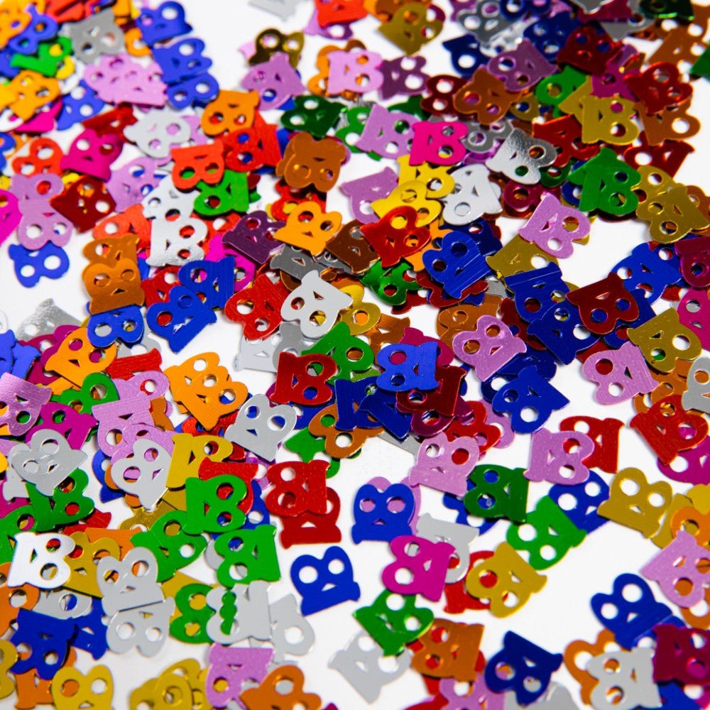 Künstliche Konfetti Multicolor Zahl 18 - Konfetti