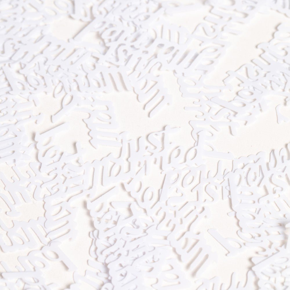 Künstliche Konfetti Weiss Just Married - Konfetti