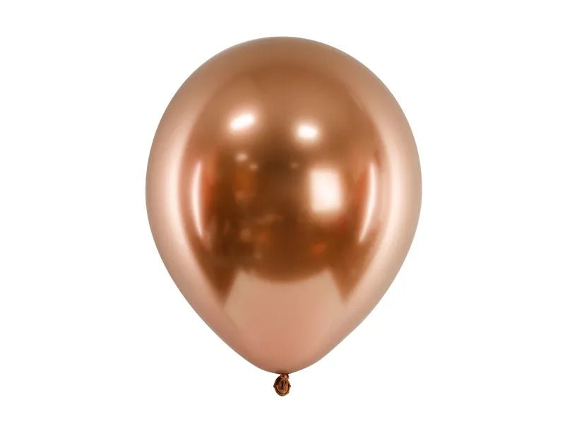 Kupferrot Glossy Ballon Rund - Latex Ballon rund
