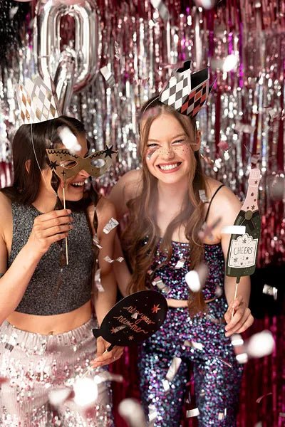 Let's Party Photo Booth Selfie Set - Photo Booth Set