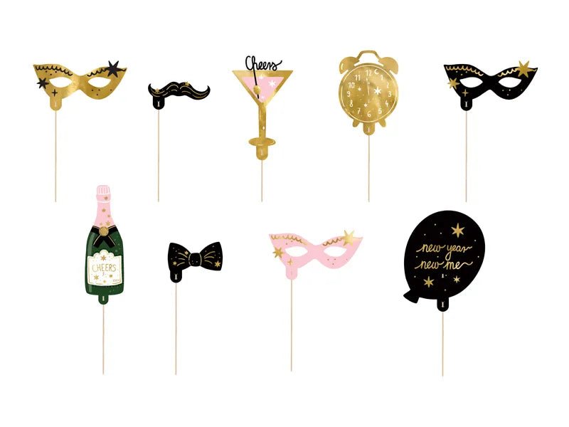 Let's Party Photo Booth Selfie Set - Photo Booth Set